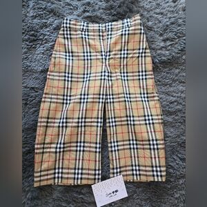 Burberry Plaid Shorts.